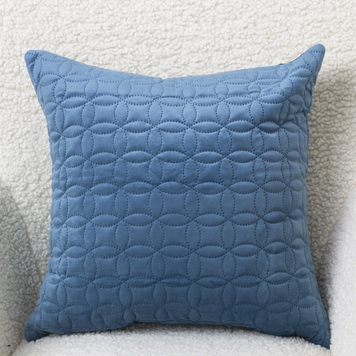 Наволочка декоративна ТЕП "VELOUR" 45*45 см з замком Темно - синій/Мозаїка, 45x45