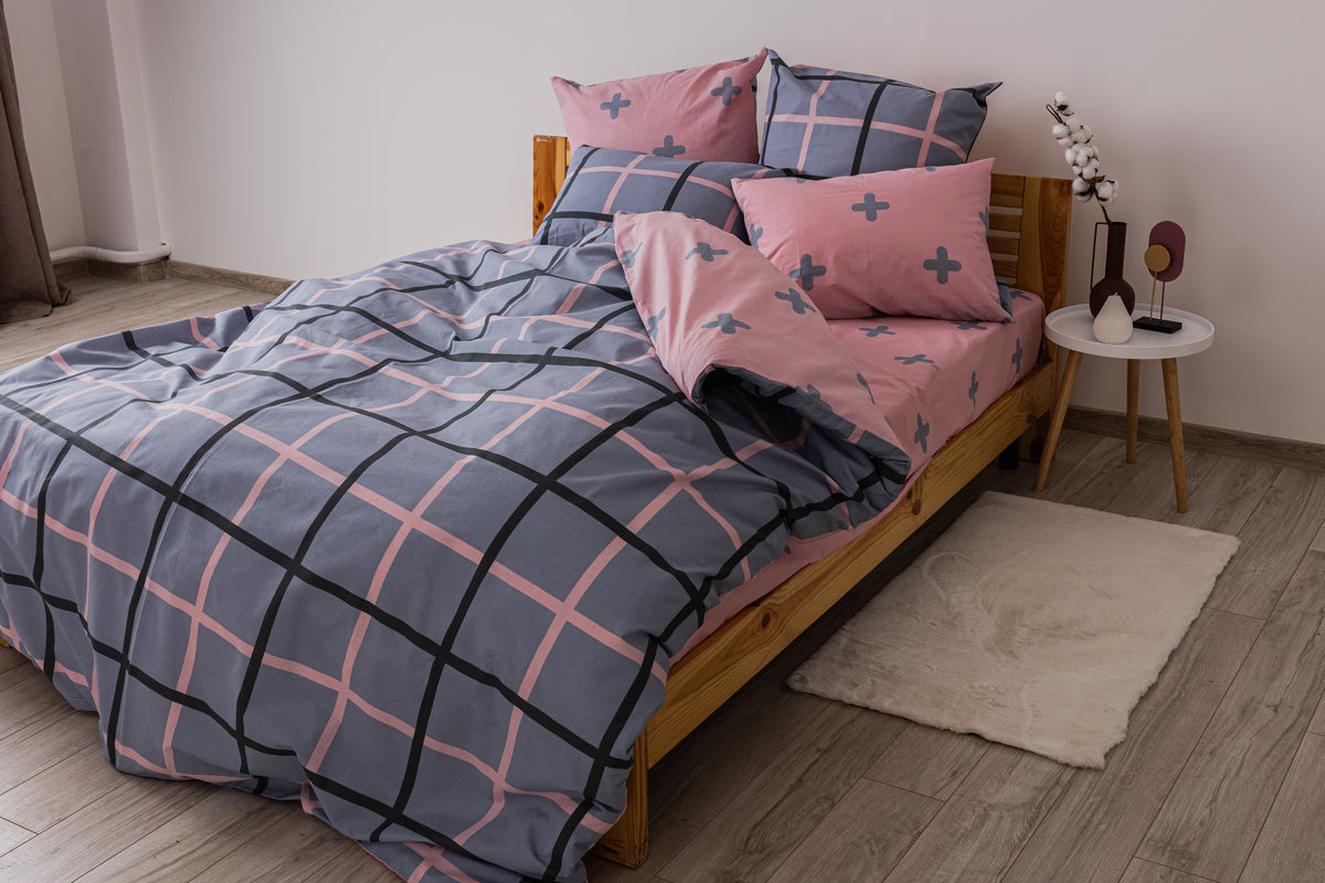 Комплект постільної білизни ТЕП "Happy Sleep" PINCKY LINE, 50х70 двоспальний
