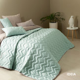 Покривало на ліжко диван 220х240 см IDEIA стьобане двостороннє якісна стібка мікрофібра