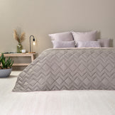 Покривало на ліжко диван 220х240 см IDEIA стьобане двостороннє якісна стібка мікрофібра