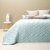 Покривало на ліжко диван 220х240 см IDEIA стьобане двостороннє якісна стібка мікрофібра