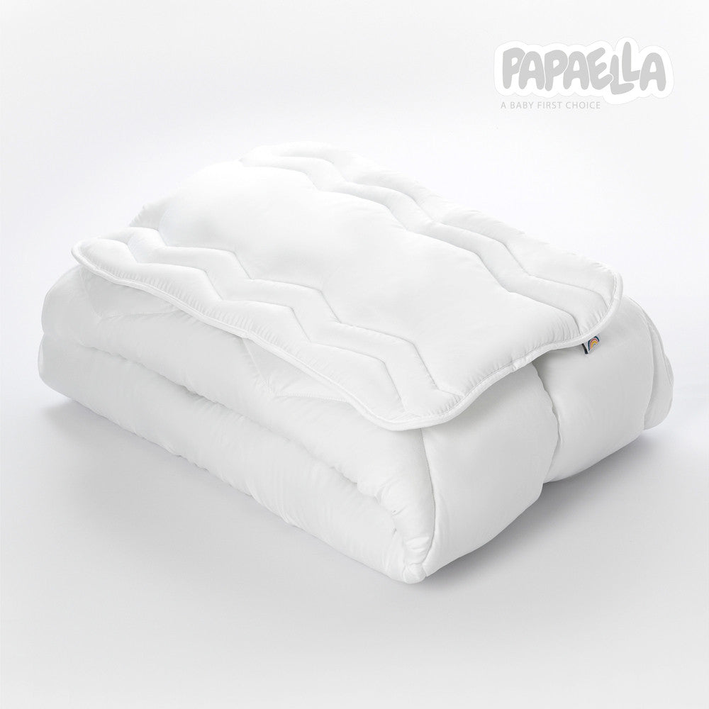 Набір дитячий в ліжечко Comfort PAPAELLA ковдра 100х135 см та подушка 40х60 см біла, антиалергенна