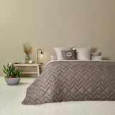 Покривало на ліжко диван 220х240 см IDEIA стьобане двостороннє якісна стібка мікрофібра