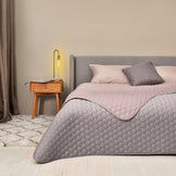 Покривало на ліжко Silhouette 220x240 IDEIA двостороннє, міцне стьобання тканини, антиалергенне волоконо