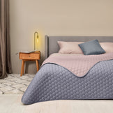 Покривало на ліжко Silhouette 220x240 IDEIA двостороннє, міцне стьобання тканини, антиалергенне волоконо