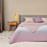 Покривало на ліжко Silhouette 220x240 IDEIA двосторонне, міцна стібка тканини, антиалергенне волокно