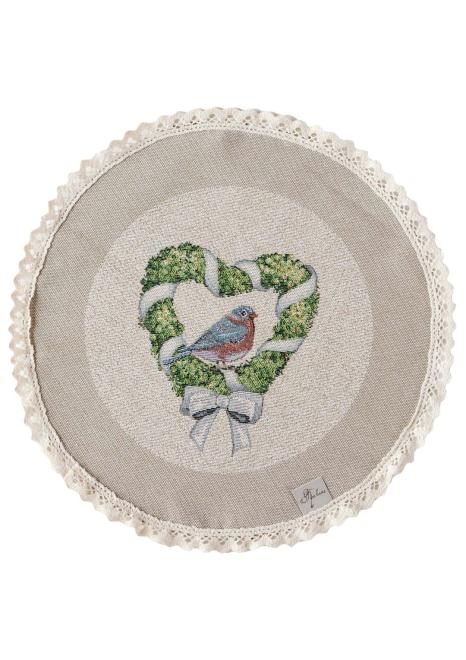 Кругла гобеленова серветка GARDEN ПРОВАНС, D25см 035432