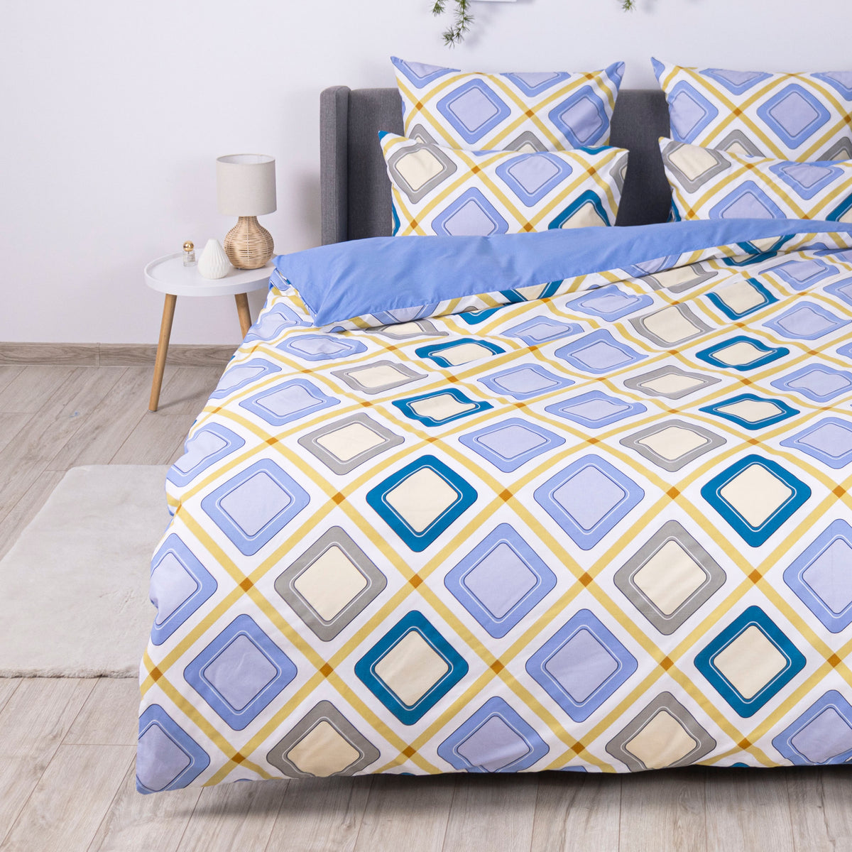 Комплект постільної білизни ТЕП "Happy Sleep" Блакитна дюна, 50х70 двоспальний