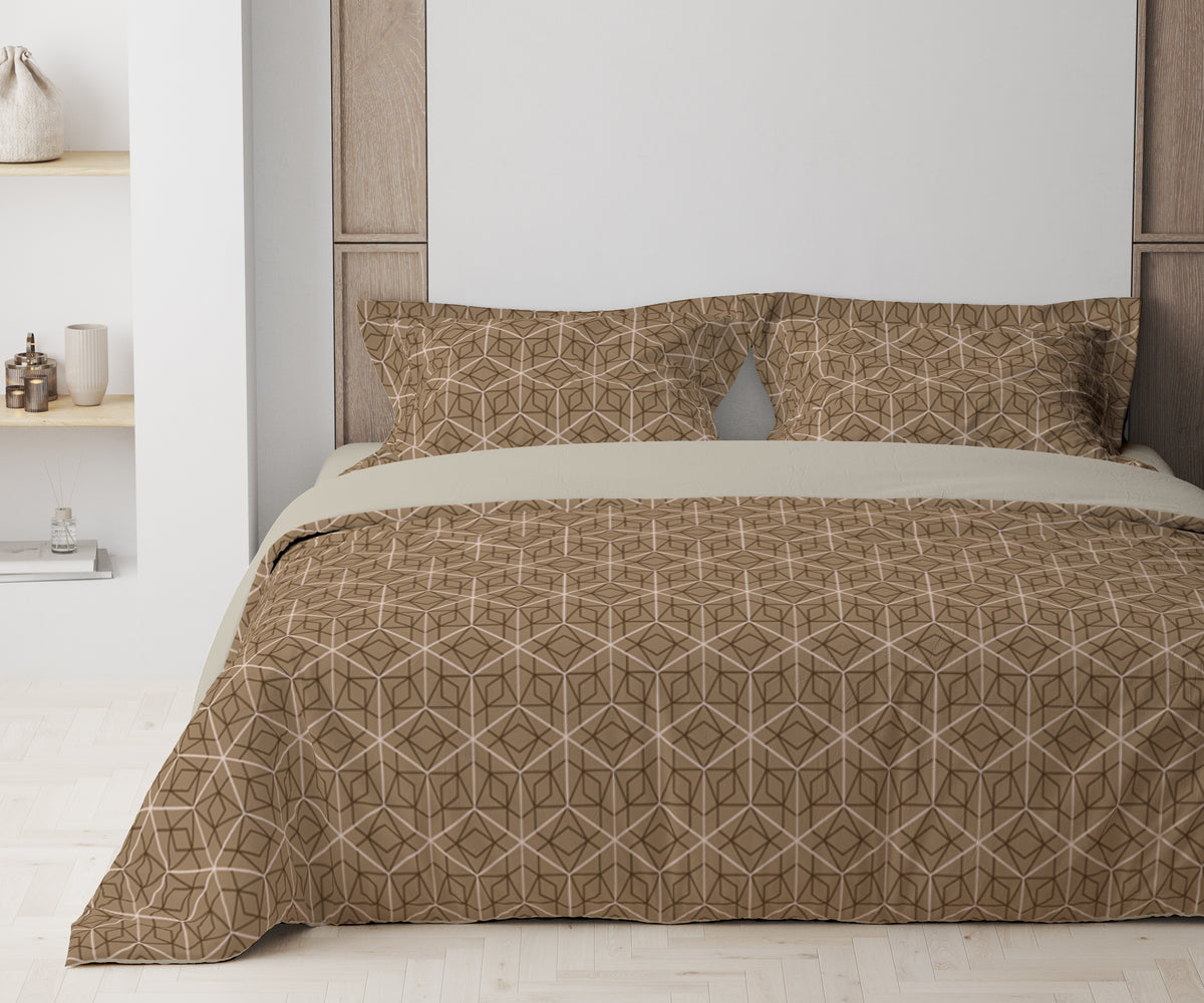 Комплект постільної білизни ТЕП "Happy Sleep" Bronze Grid, 50х70 сімейний