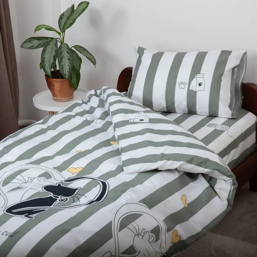 Комплект постільної білизни ТЕП "Soft dreams" Котячі легенди, 50x70 підлітковий