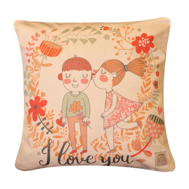 Декоративная наволочка I Love you ПРОВАНС, 45х45см 011623