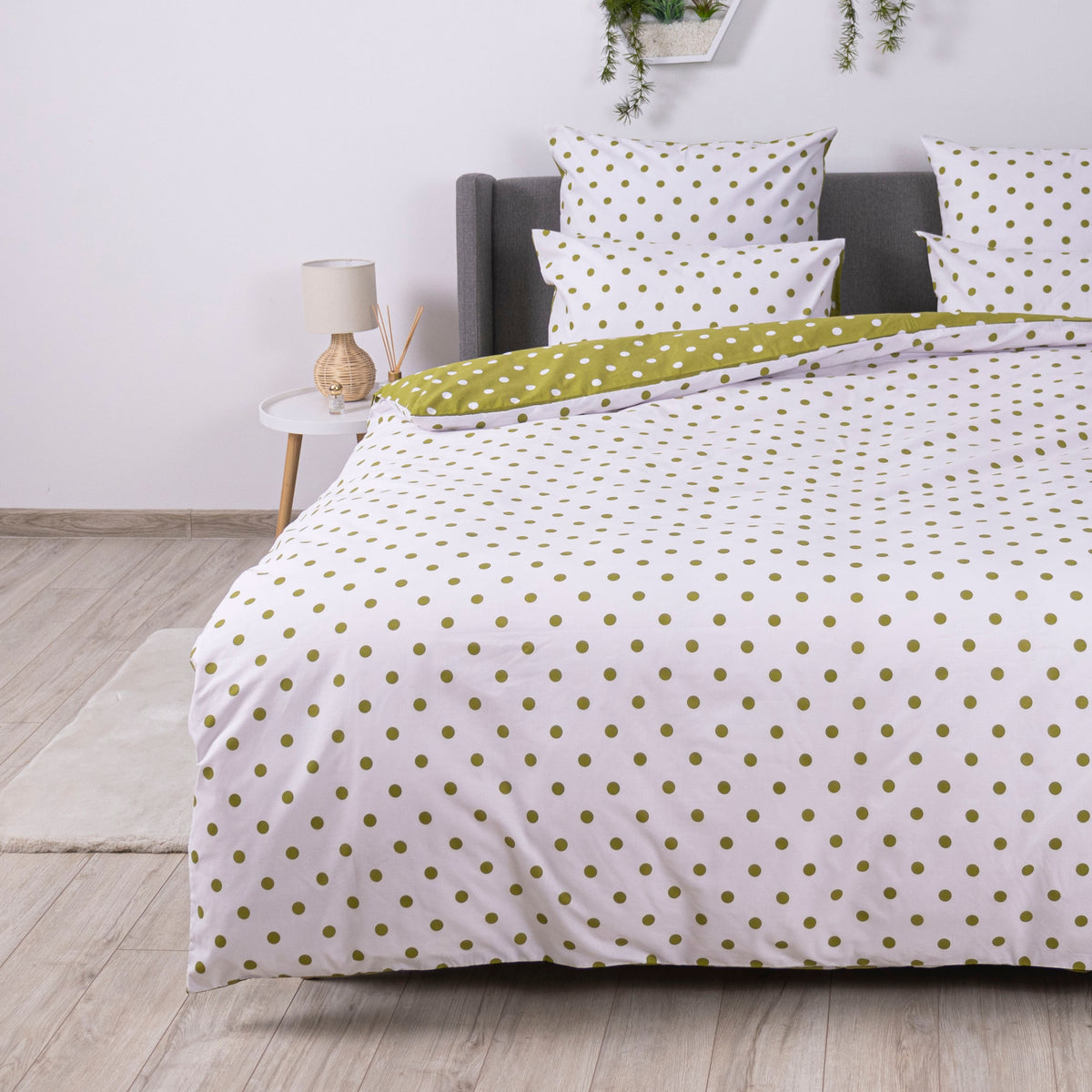 Комплект постільної білизни ТЕП "Happy Sleep" Olive Dots, 50х70 євро