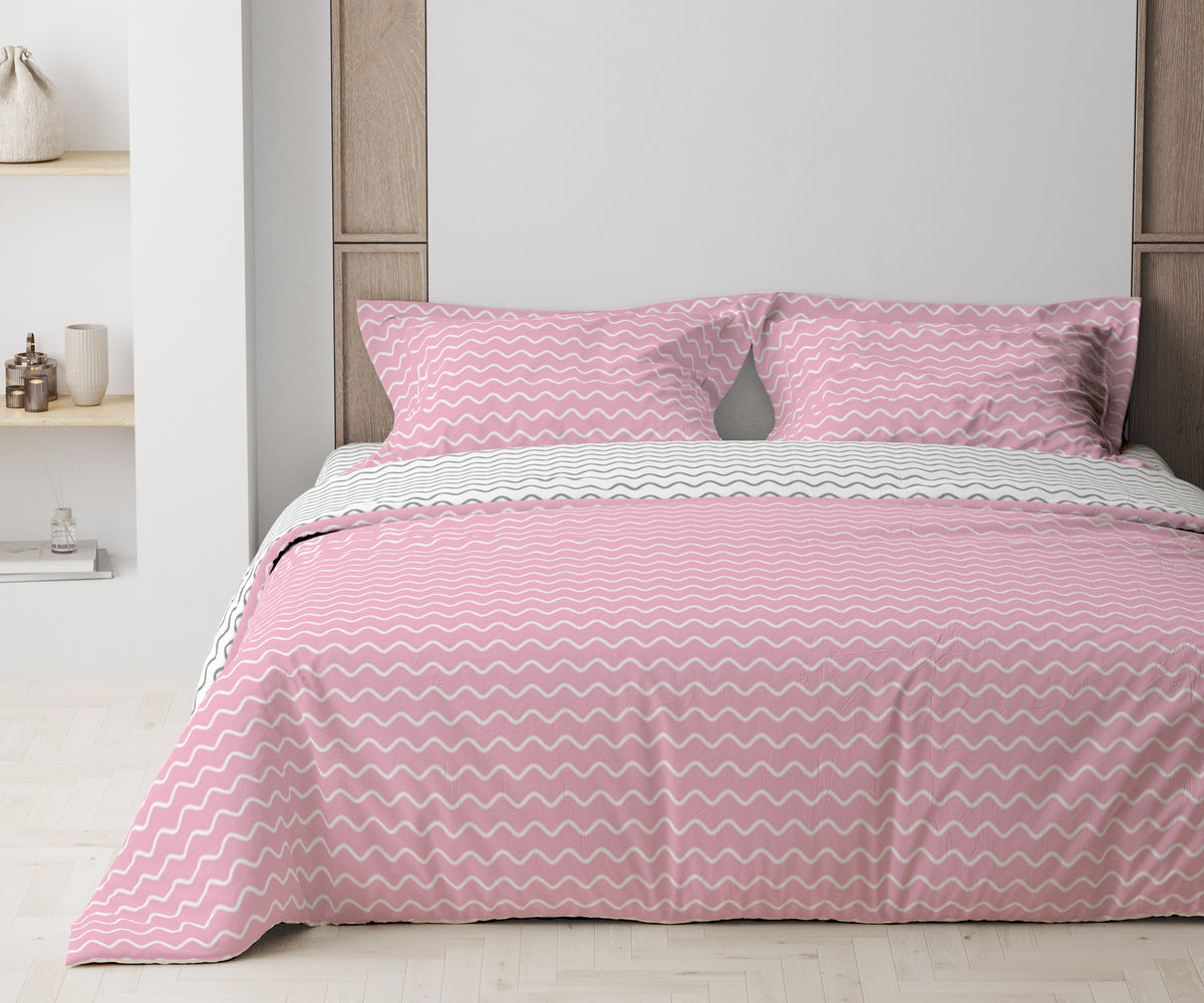 Комплект постільної білизни ТЕП "Happy Sleep" Pink Wave, 50х70 євро