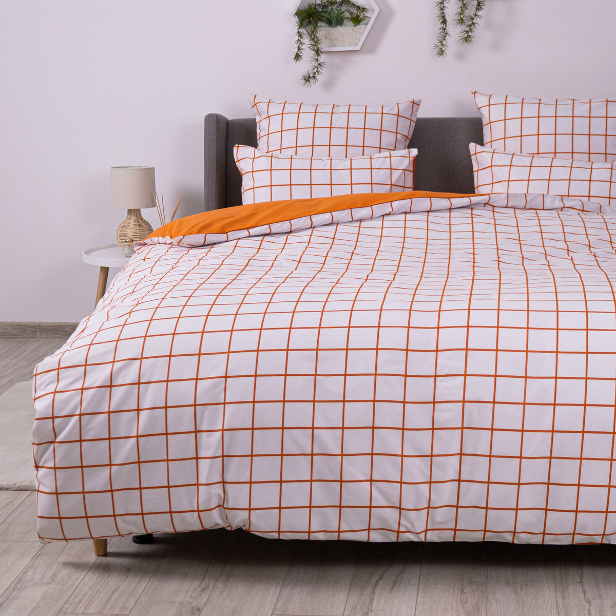 Комплект постільної білизни ТЕП "Happy Sleep" TERRACOTTA Check, 50х70 сімейний