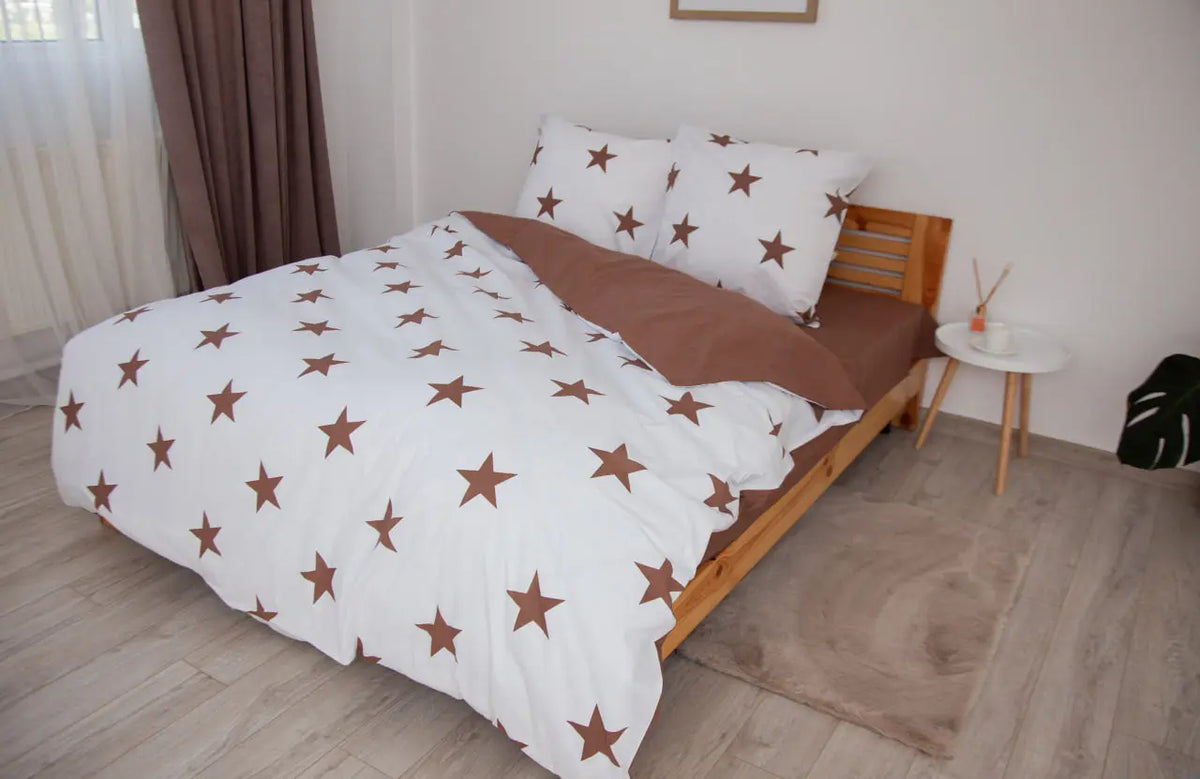 Комплект постільної білизни ТЕП "Soft dreams" Morning Star Cappuccino, 70x70 полуторний