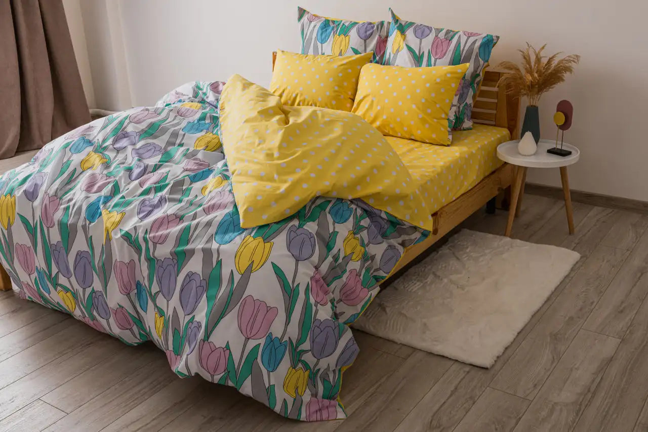 Комплект постільної білизни "ТЕП" Bright Tulips, полуторна