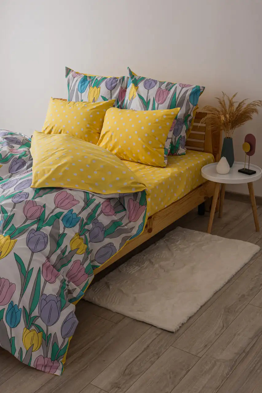 Комплект постільної білизни "ТЕП" Bright Tulips, полуторна