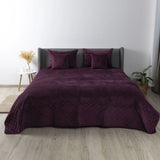 Покривало ТЕП "VELOUR" Бордо/Ромб прямий, 150x210