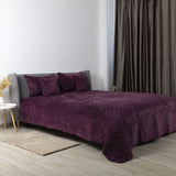 Покривало ТЕП "VELOUR" Бордо/Ромб прямий, 150x210