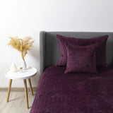 Покривало ТЕП "VELOUR" Бордо/Ромб прямий, 150x210