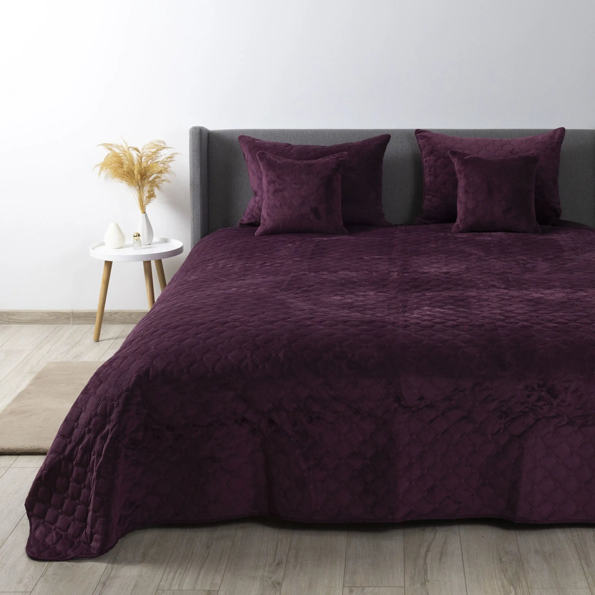 Покривало ТЕП "VELOUR" Бордо/Ромб прямий, 220x240