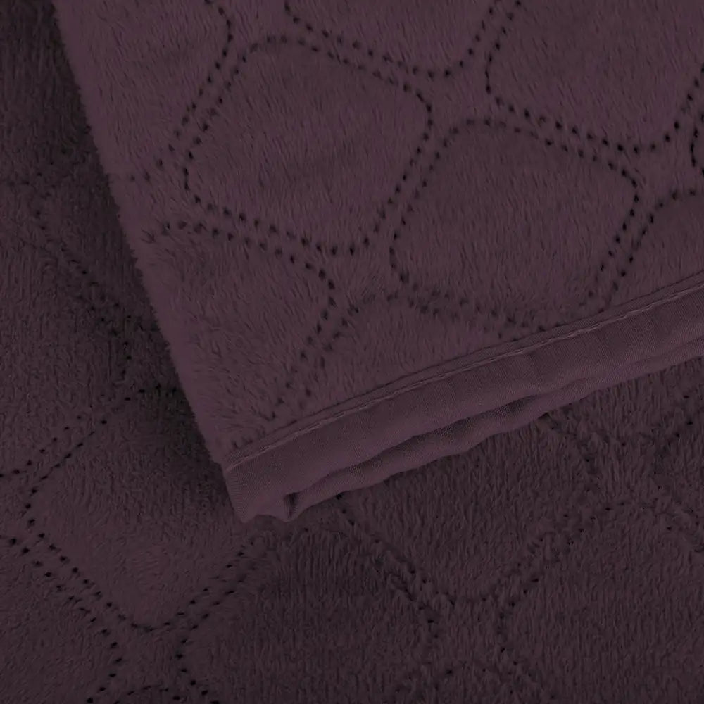 Покривало ТЕП "VELOUR" Бордо/Ромб прямий, 150x210