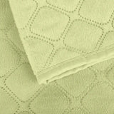 Покривало ТЕП "VELOUR" Салатове/Ромб прямий, 150x210