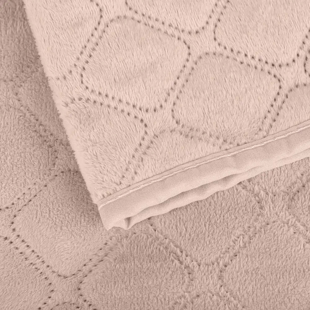 Покривало ТЕП "VELOUR" Пудра/Ромб прямий, 240x260