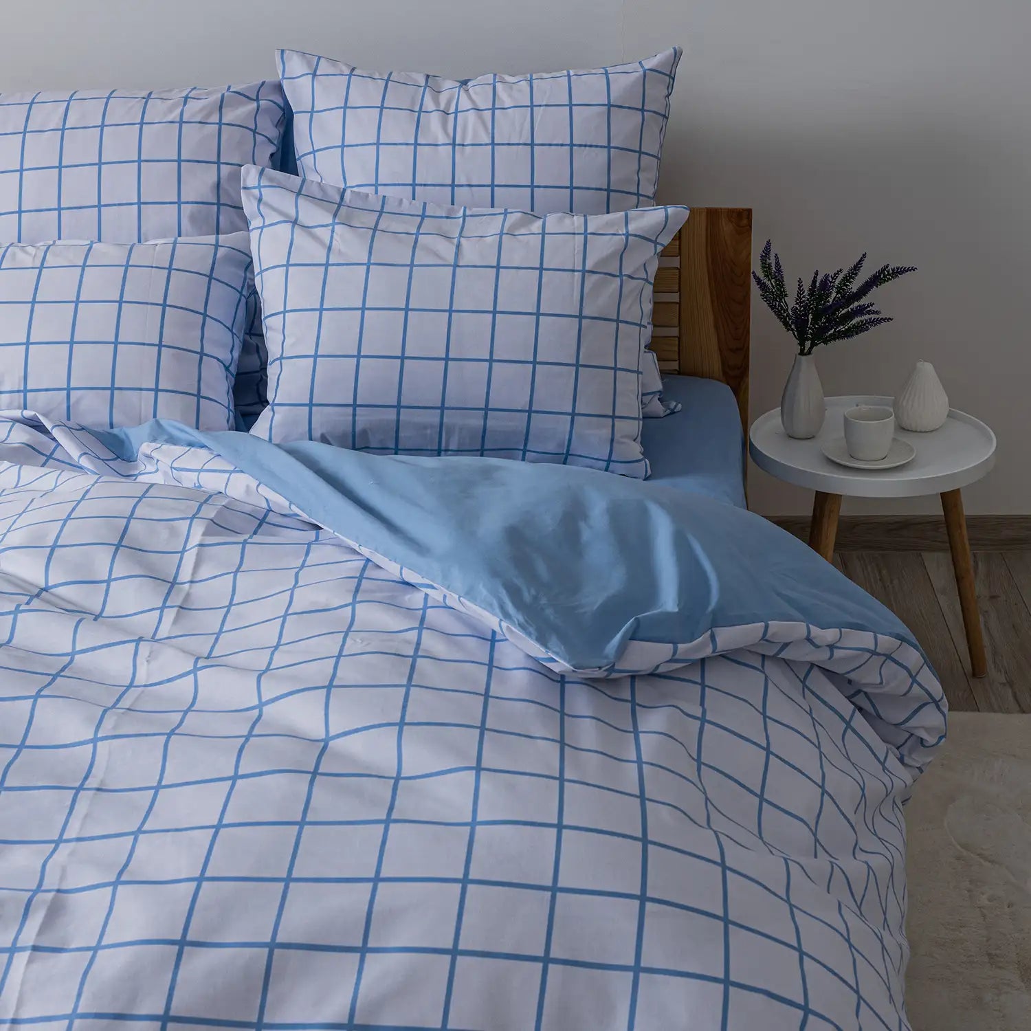 Комплект постільної білизни ТЕП "Happy Sleep" Blue Check, євро