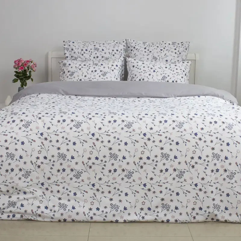 Комплект постільної білизни Melluna Silk Garden, сімейна