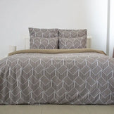 Комплект постільної білизни Melluna Stone Leaf, полуторна