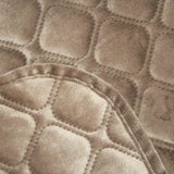 Покривало ТЕП "VELOUR" Coffee/Ромб круглий, 150x210
