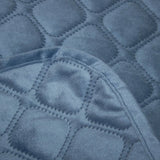 Покривало VELOUR Azure blue ромб круглий