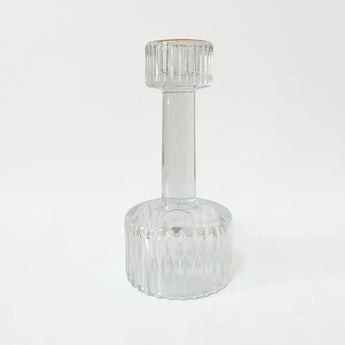 Підсвічник «Crystal Warmth», 15 см, скло, прозорий