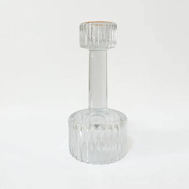 Підсвічник «Crystal Warmth», 15 см, скло, прозорий