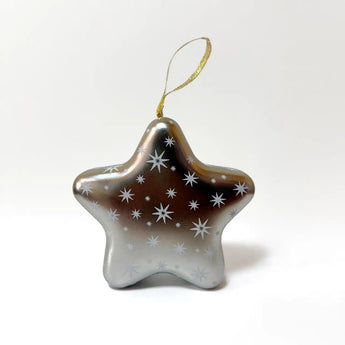 Подарункова коробка “Christmas Star”, металева, срібна