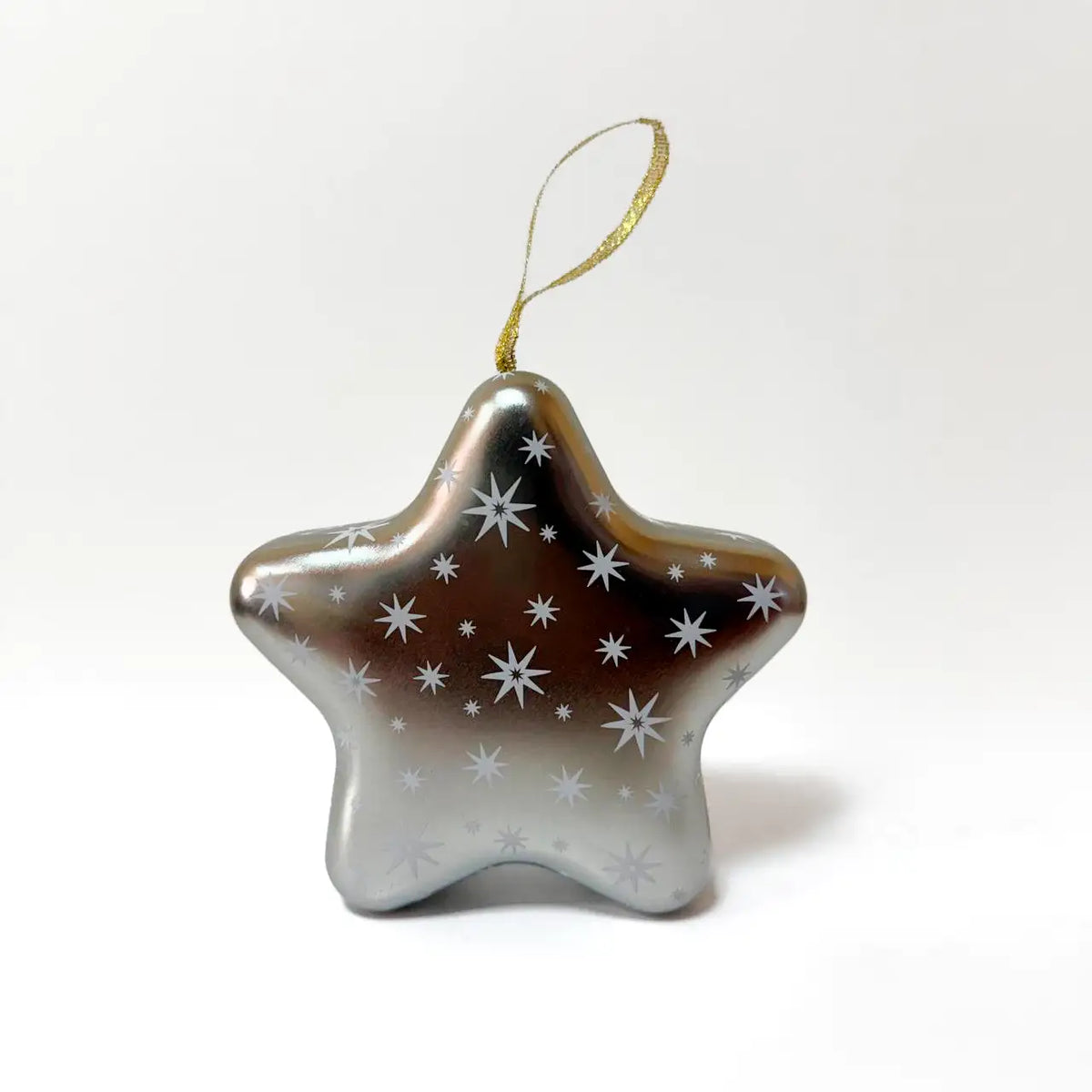 Подарункова коробка “Christmas Star”, металева, срібна