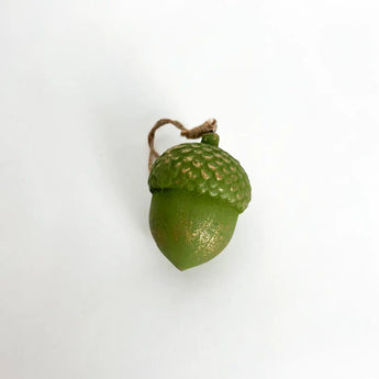 Ялинкова прикраса «Forest Charm», 6 см, дерев’яна, оливкова