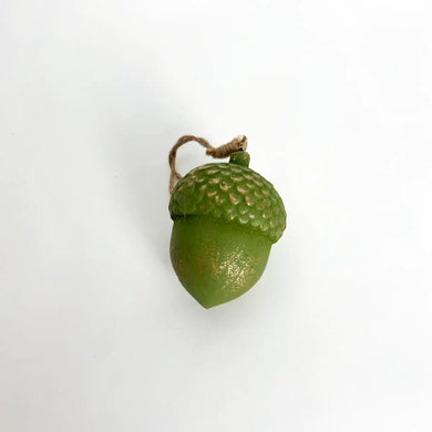 Ялинкова прикраса «Forest Charm», 6 см, дерев’яна, оливкова