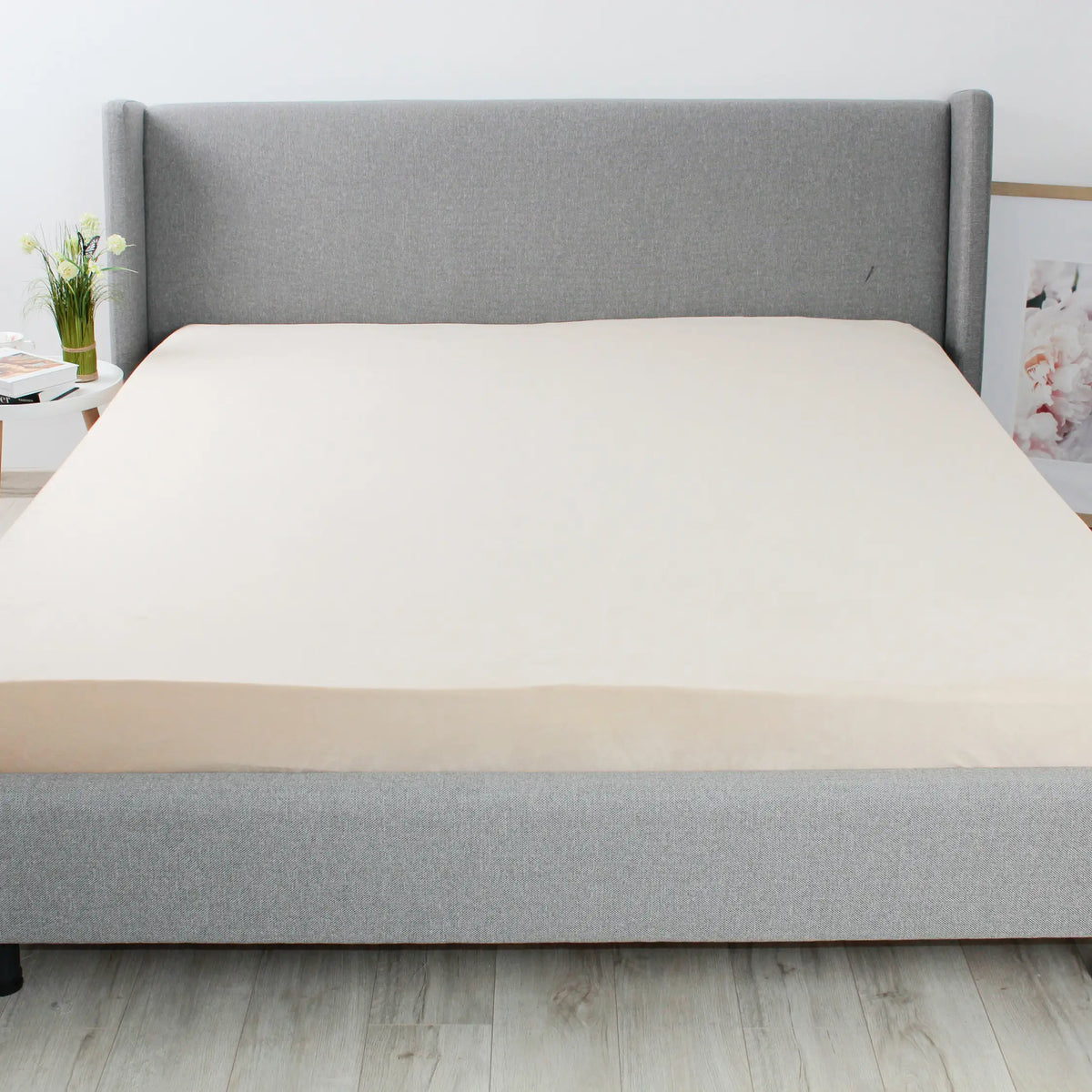 Простирадло ТЕП "VELOUR" з резинкою бежеве, 90x200