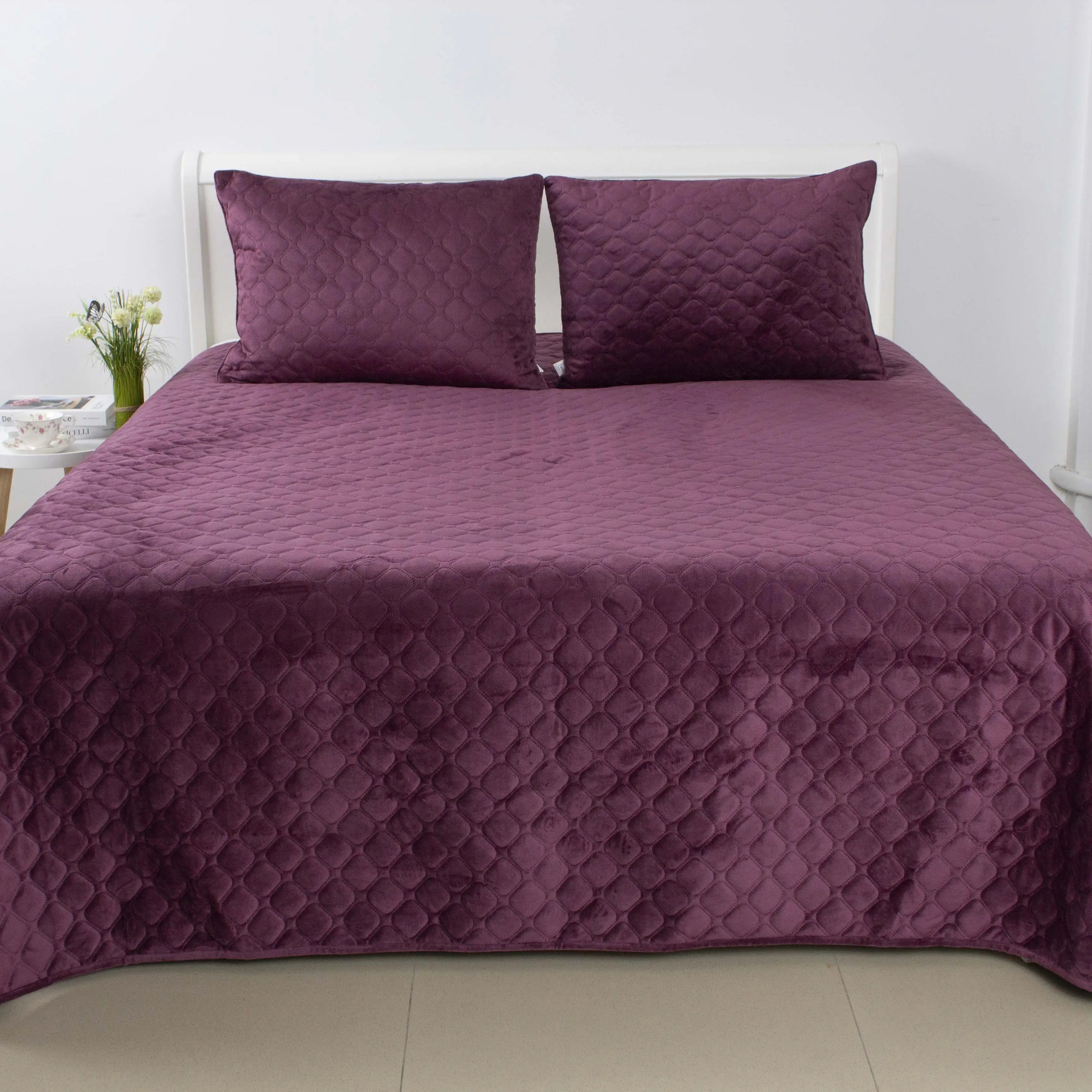 Покривало ТЕП "VELOUR" Бордовий, 180x240