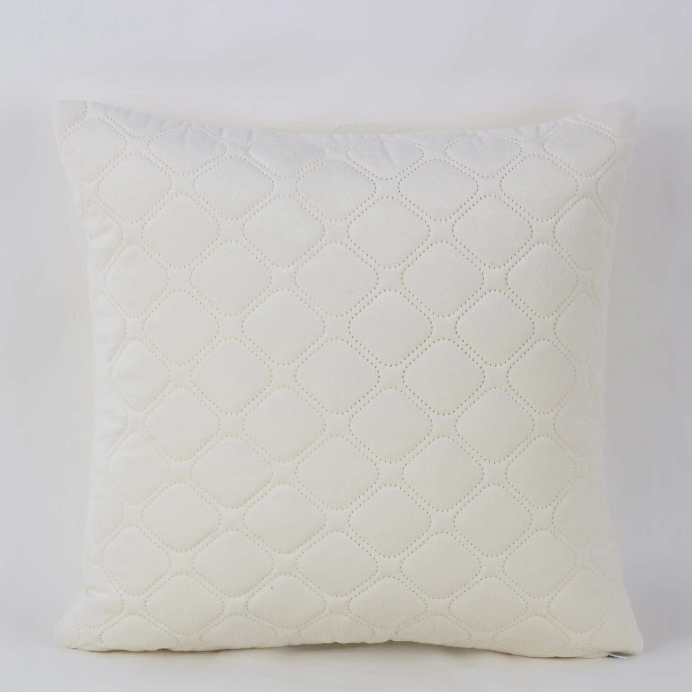 Наволочка декоративна ТЕП "VELOUR" 45*45 см з замком Молочний, 45x45