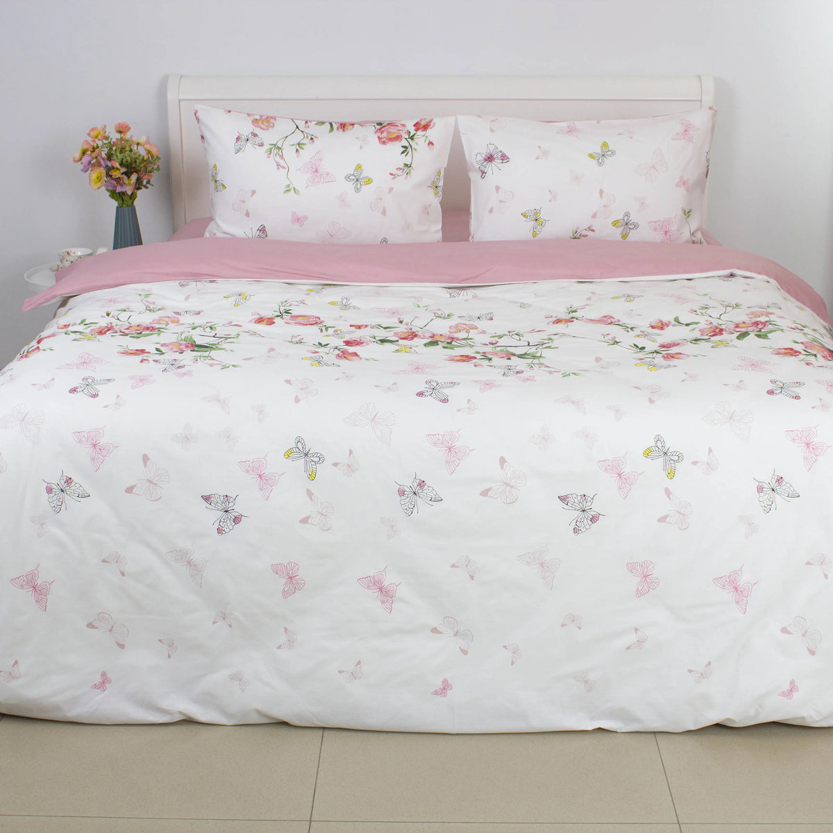 Комплект постільної білизни "ТЕП" Pink Butterflies, полуторна
