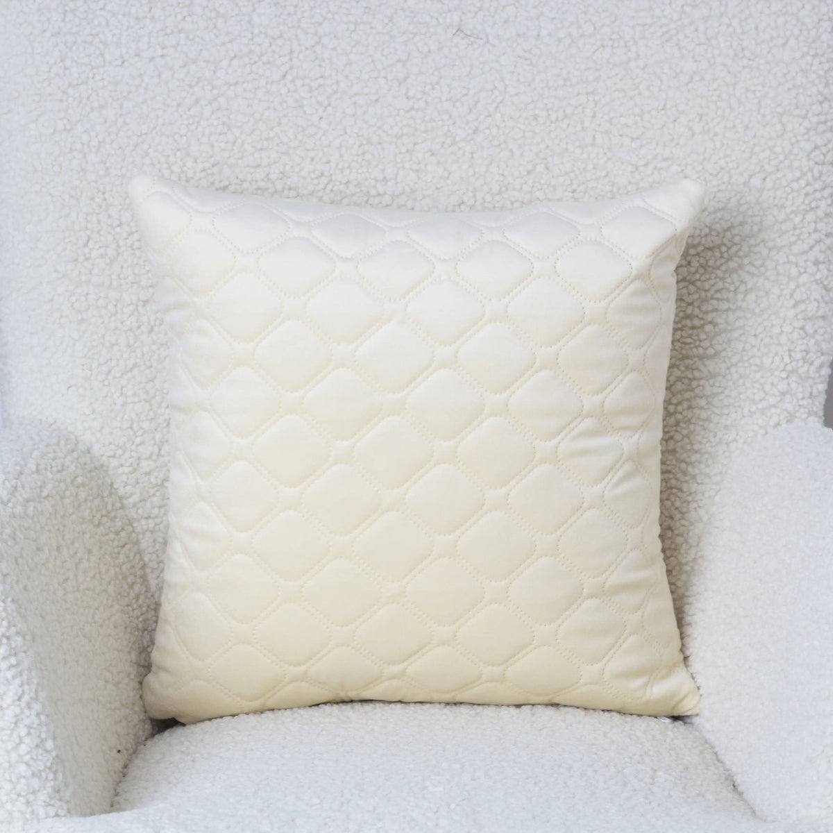 Наволочка декоративна ТЕП "VELOUR" 45*45 см з замком Молочний/Мозаїка, 45x45