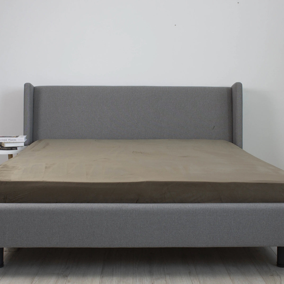 Простирадло ТЕП "VELOUR" з резинкою Хакі, 160х200