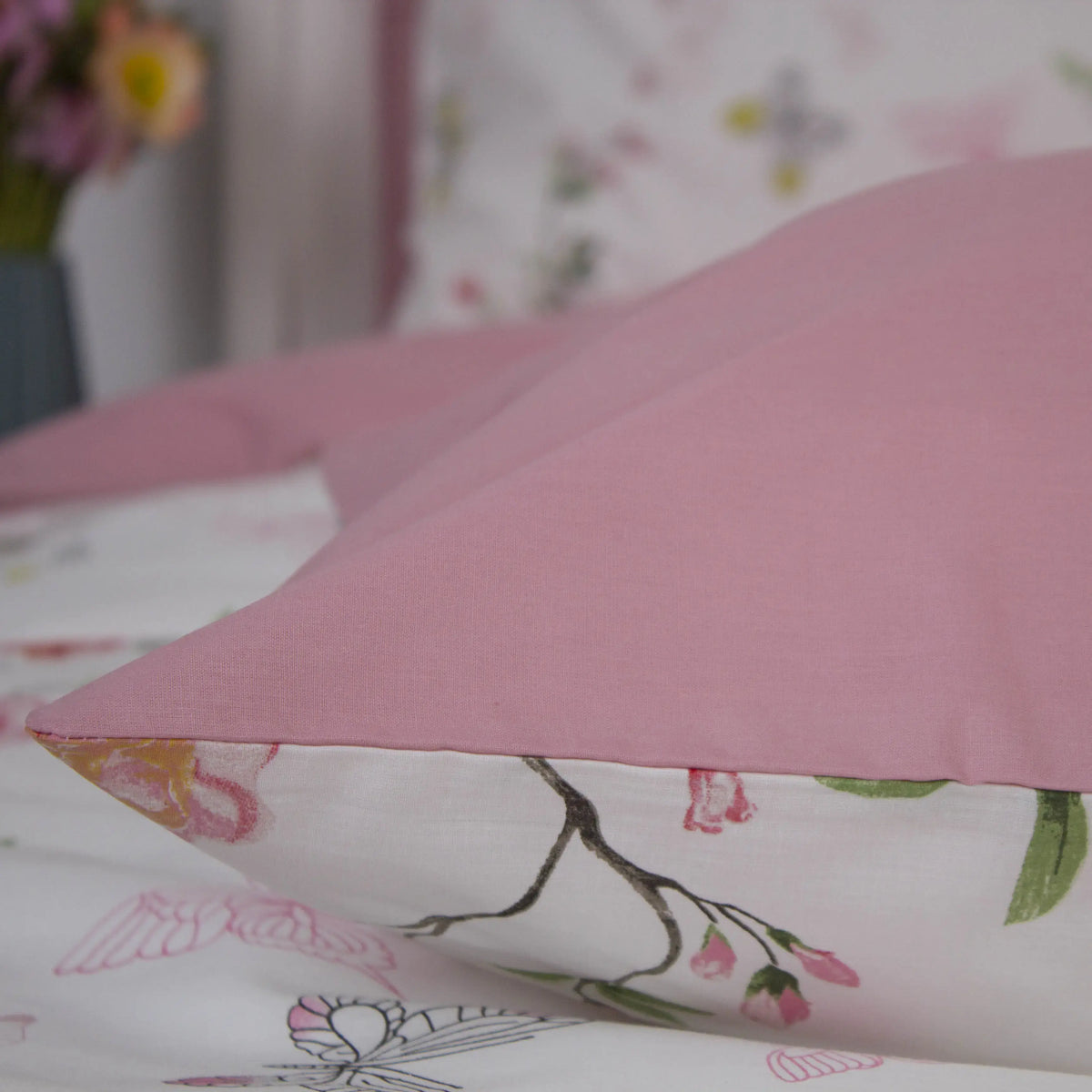 Комплект постільної білизни ТЕП "Happy Sleep" Pink Butterflies, полуторна