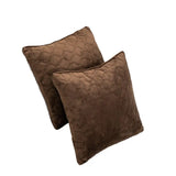 Подушка декоративна "VELOUR" 45*45 см Коричнева 