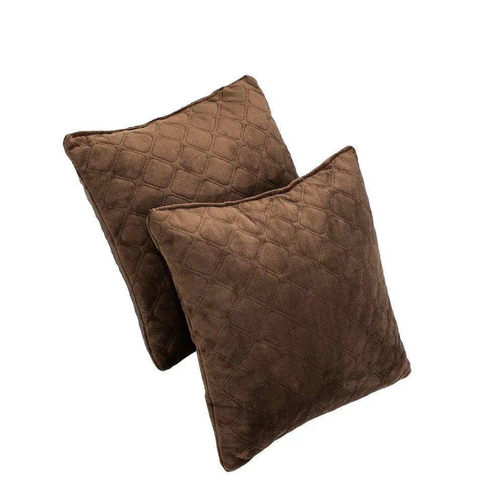 Подушка декоративна "VELOUR" 45*45 см Коричнева 
