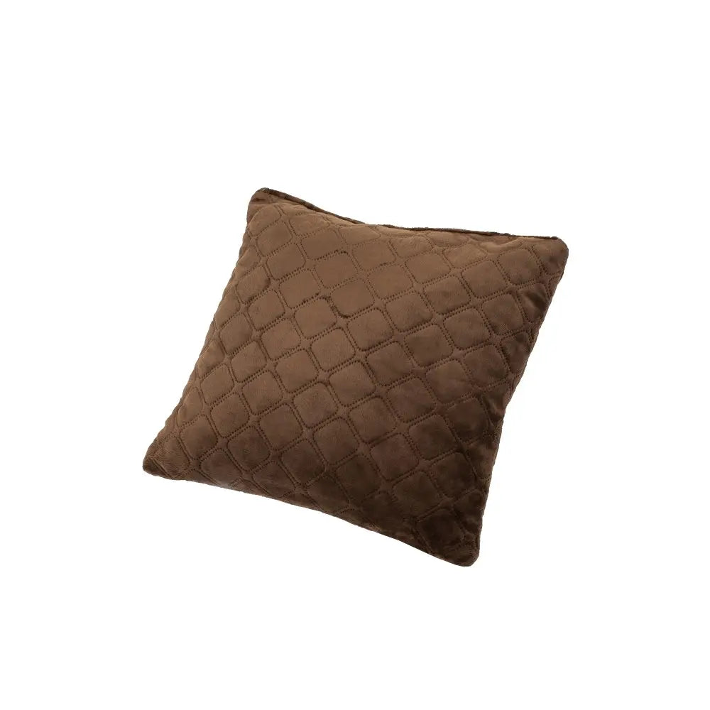 Подушка декоративна "VELOUR" 45*45 см Коричнева 