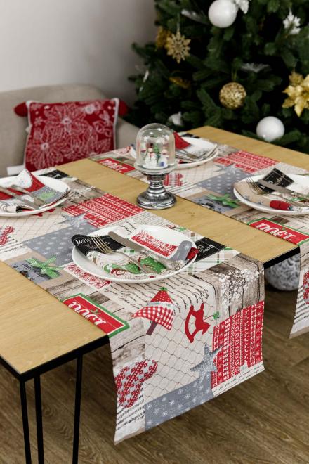 Доріжка на стіл  Merry Christmas ПРОВАНС, 40х140см 031476